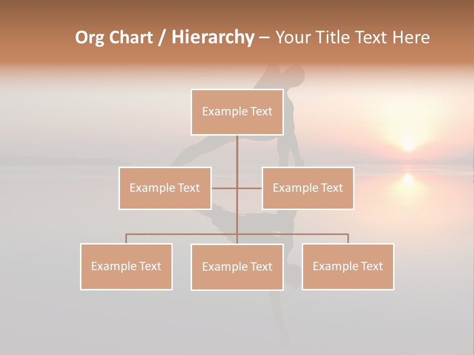 A Person Doing A Yoga Pose In Front Of A Sunset PowerPoint Template