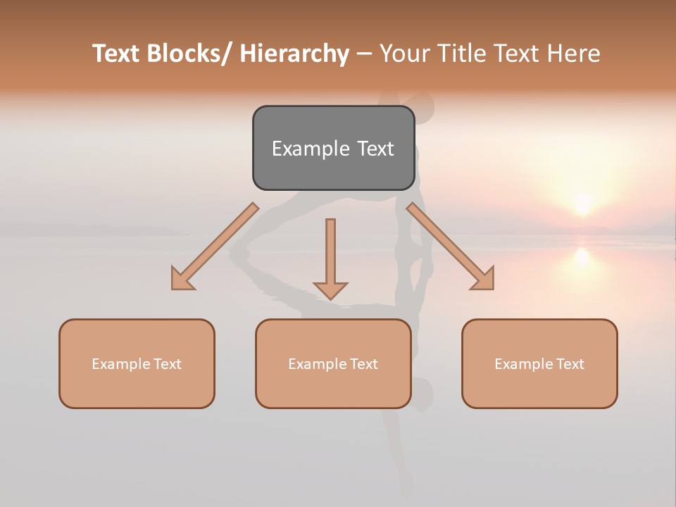 A Person Doing A Yoga Pose In Front Of A Sunset PowerPoint Template