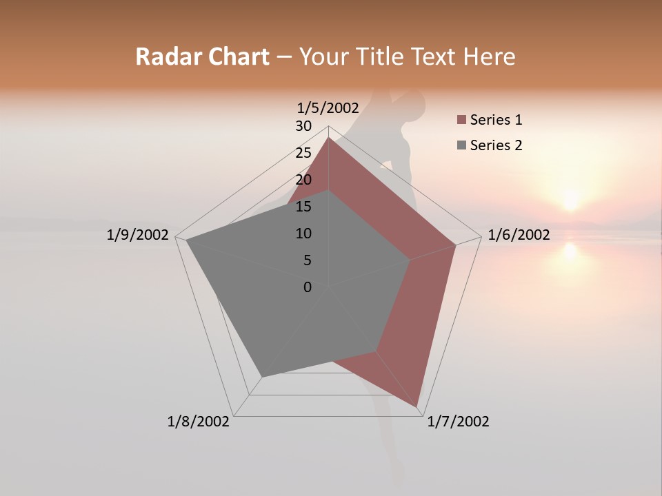 A Person Doing A Yoga Pose In Front Of A Sunset PowerPoint Template
