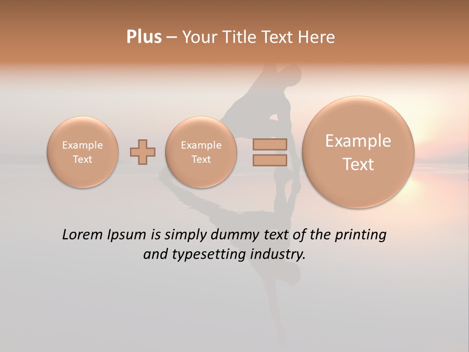 A Person Doing A Yoga Pose In Front Of A Sunset PowerPoint Template