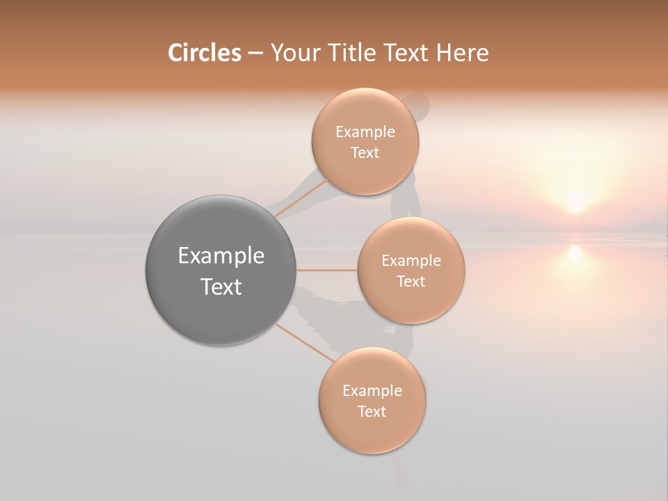 A Person Doing A Yoga Pose In Front Of A Sunset PowerPoint Template