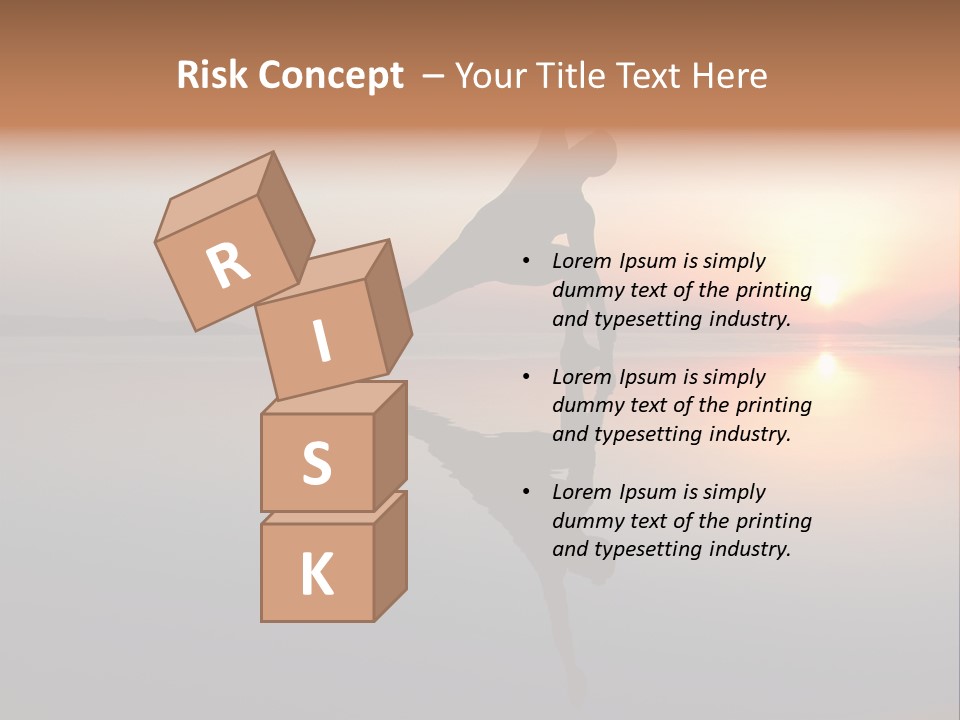 A Person Doing A Yoga Pose In Front Of A Sunset PowerPoint Template