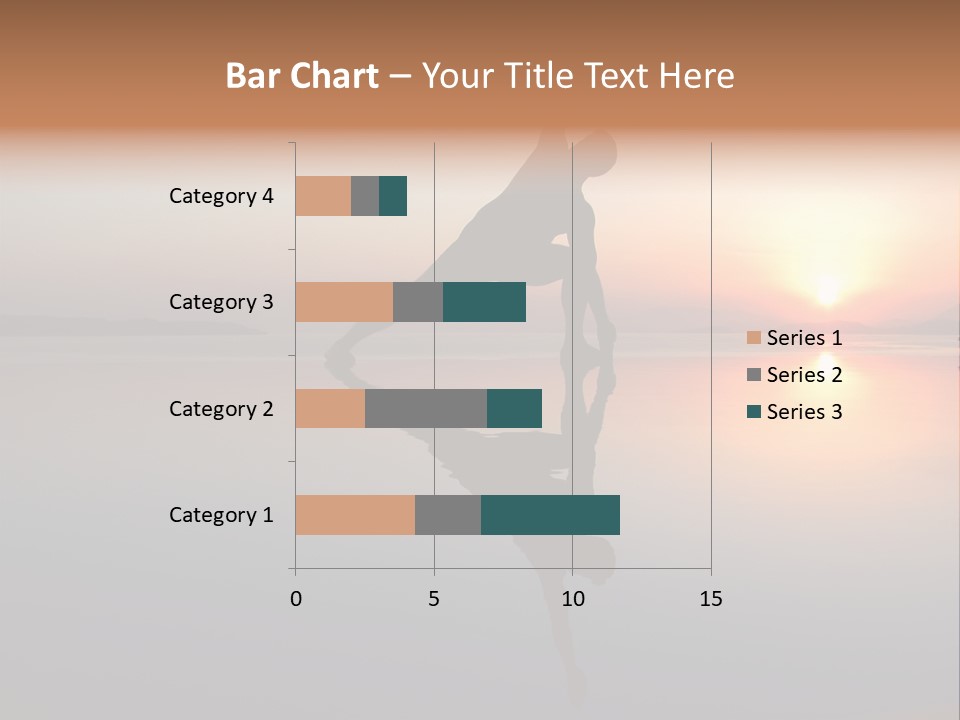 A Person Doing A Yoga Pose In Front Of A Sunset PowerPoint Template