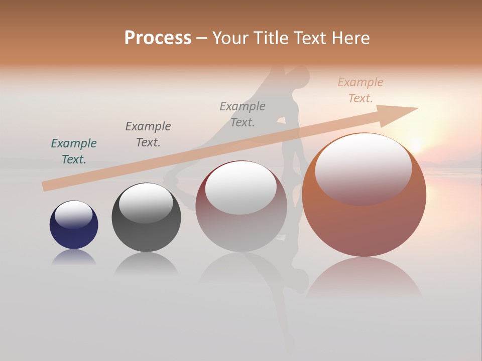 A Person Doing A Yoga Pose In Front Of A Sunset PowerPoint Template