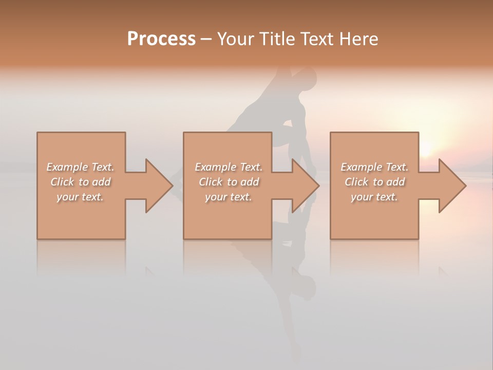 A Person Doing A Yoga Pose In Front Of A Sunset PowerPoint Template