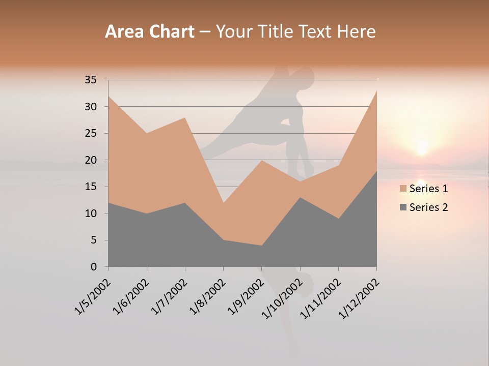 A Person Doing A Yoga Pose In Front Of A Sunset PowerPoint Template