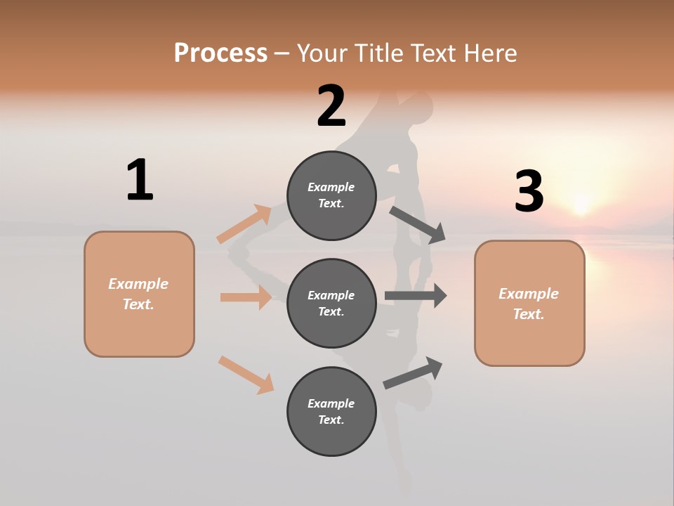 A Person Doing A Yoga Pose In Front Of A Sunset PowerPoint Template
