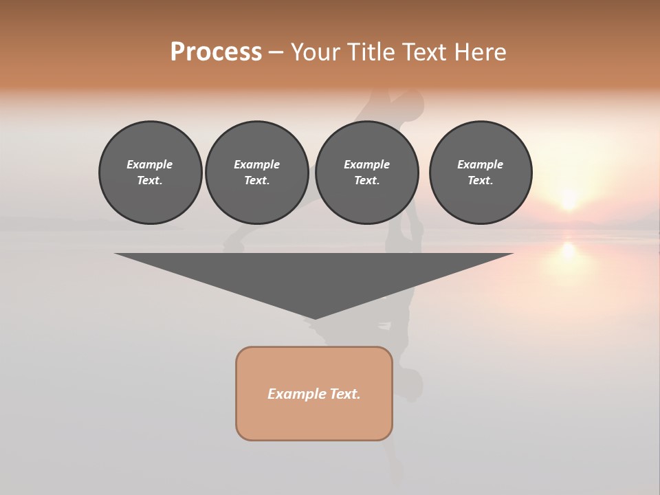 A Person Doing A Yoga Pose In Front Of A Sunset PowerPoint Template