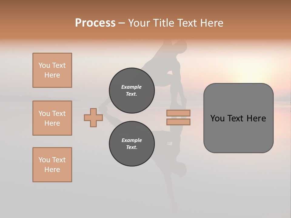 A Person Doing A Yoga Pose In Front Of A Sunset PowerPoint Template