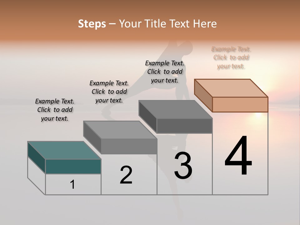 A Person Doing A Yoga Pose In Front Of A Sunset PowerPoint Template