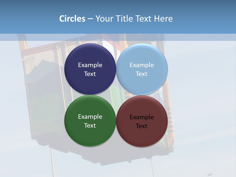 Machine Shipping Red PowerPoint Template