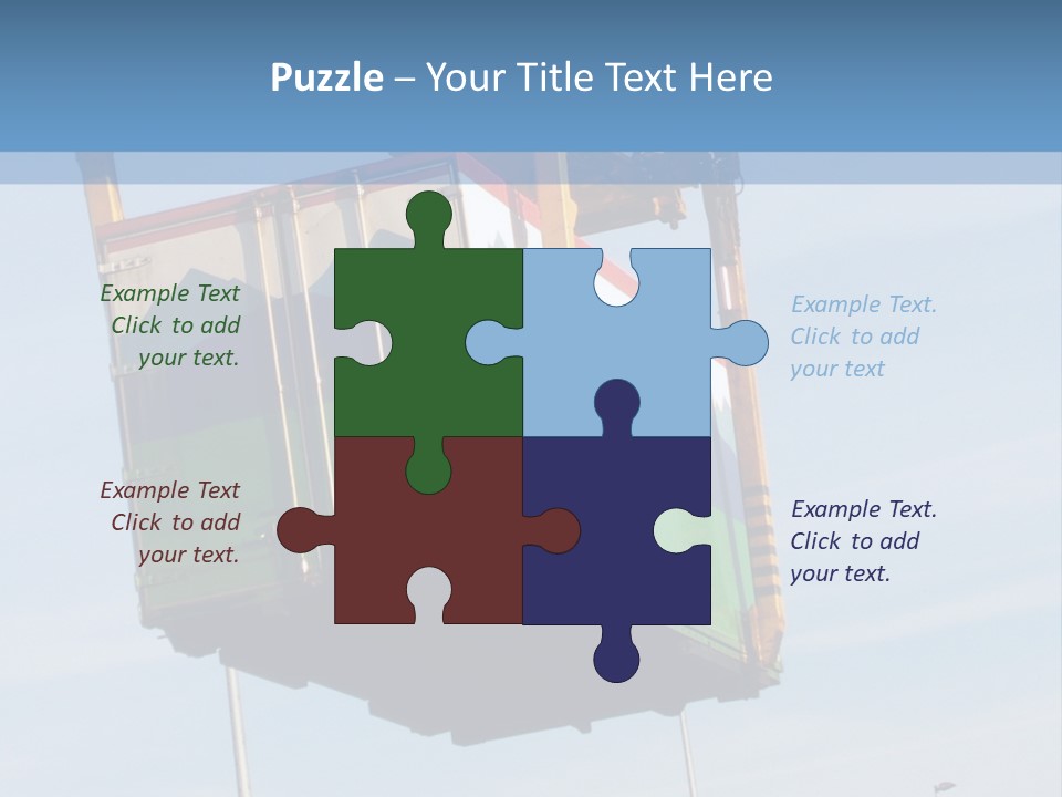 Machine Shipping Red PowerPoint Template