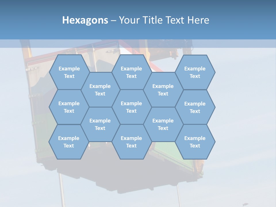 Machine Shipping Red PowerPoint Template