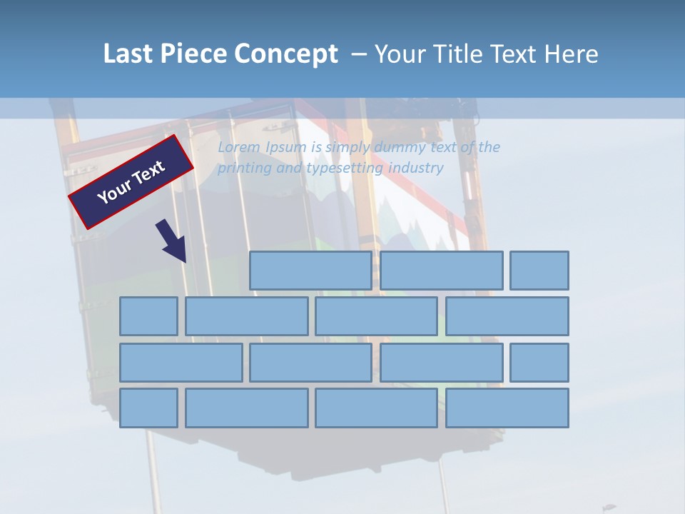 Machine Shipping Red PowerPoint Template