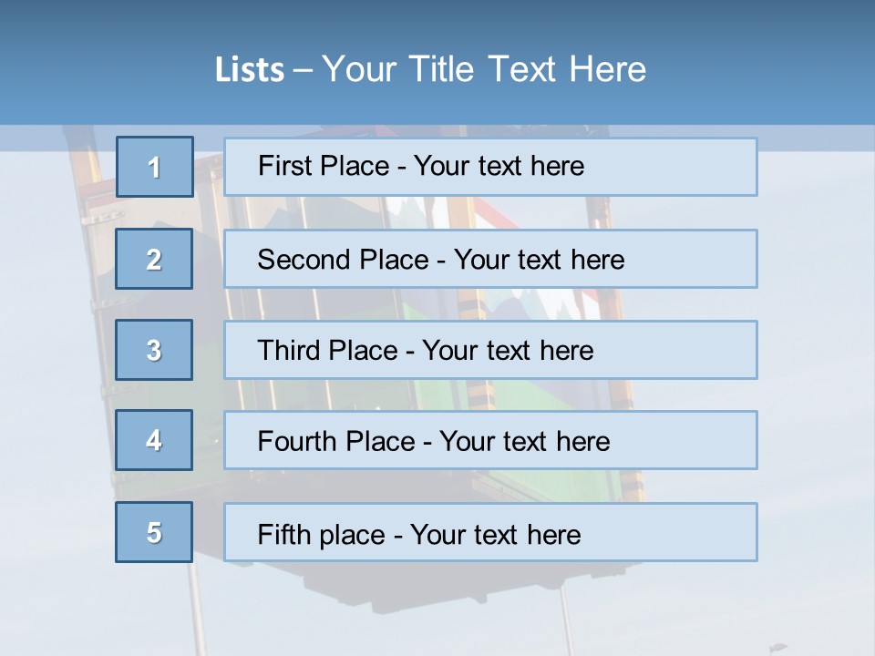 Machine Shipping Red PowerPoint Template