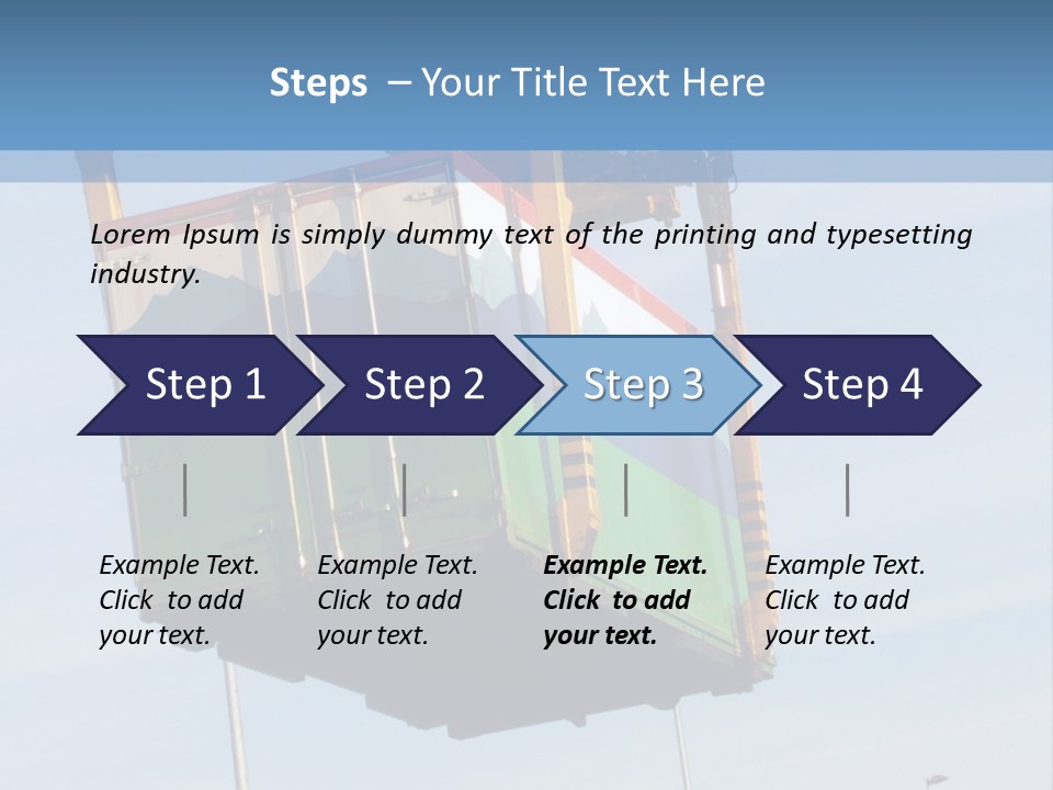 Machine Shipping Red PowerPoint Template