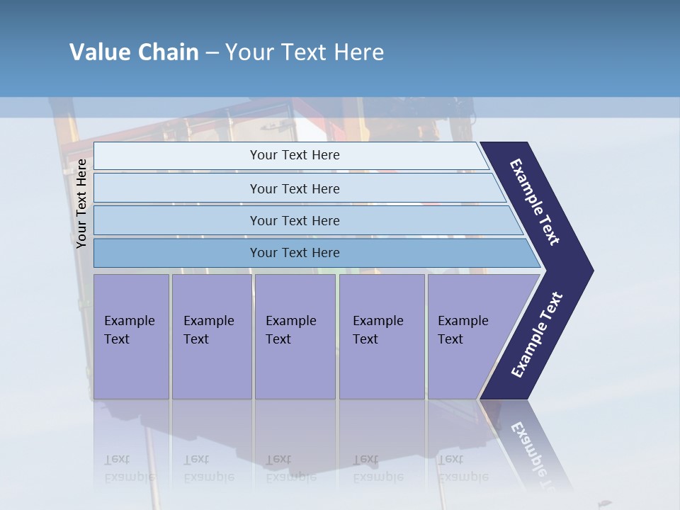 Machine Shipping Red PowerPoint Template