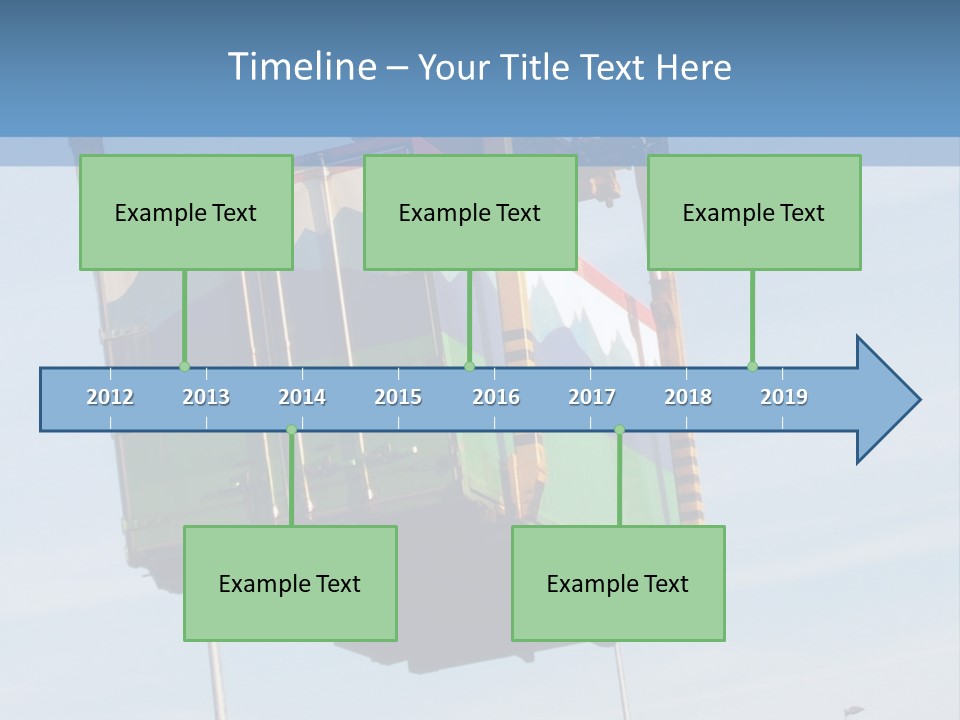 Machine Shipping Red PowerPoint Template