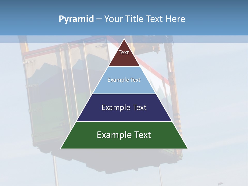 Machine Shipping Red PowerPoint Template