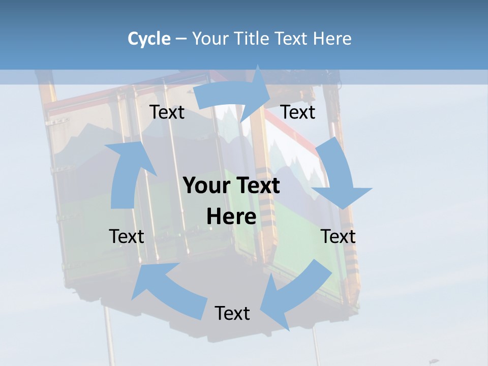 Machine Shipping Red PowerPoint Template