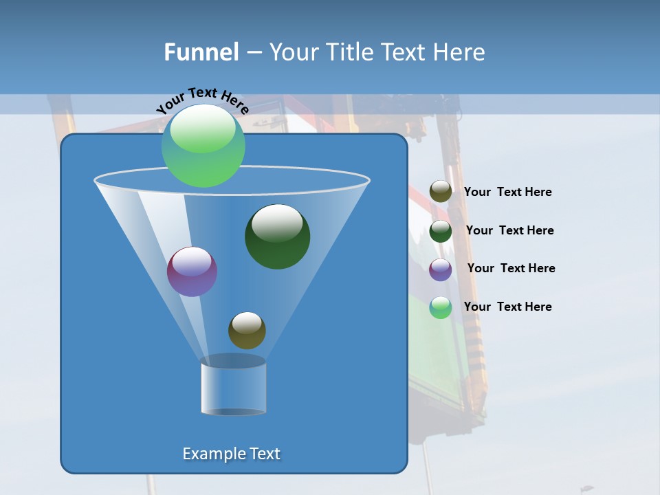 Machine Shipping Red PowerPoint Template
