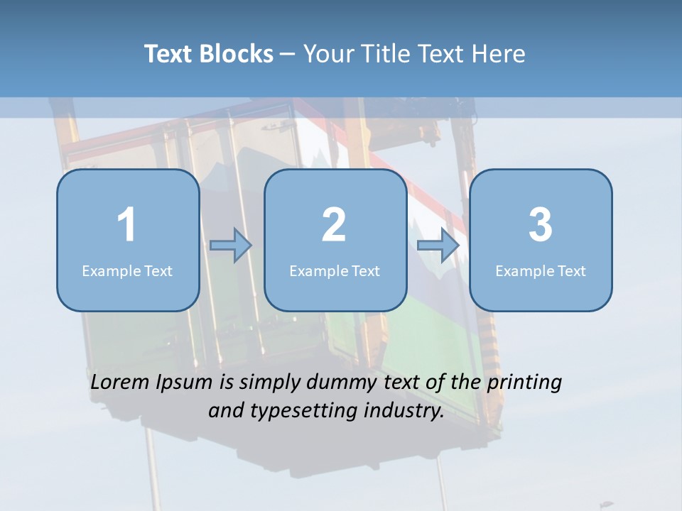 Machine Shipping Red PowerPoint Template