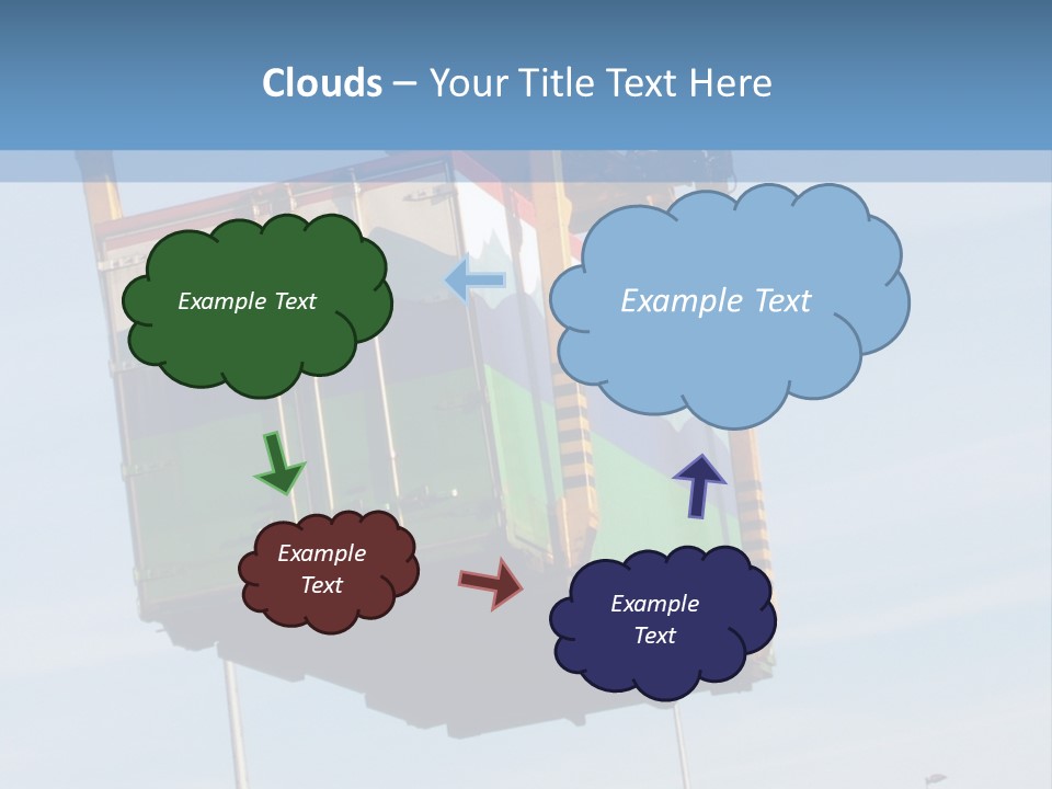 Machine Shipping Red PowerPoint Template