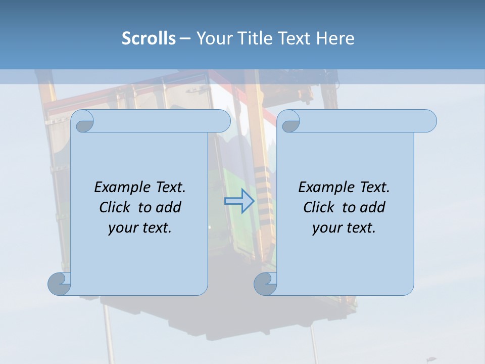 Machine Shipping Red PowerPoint Template