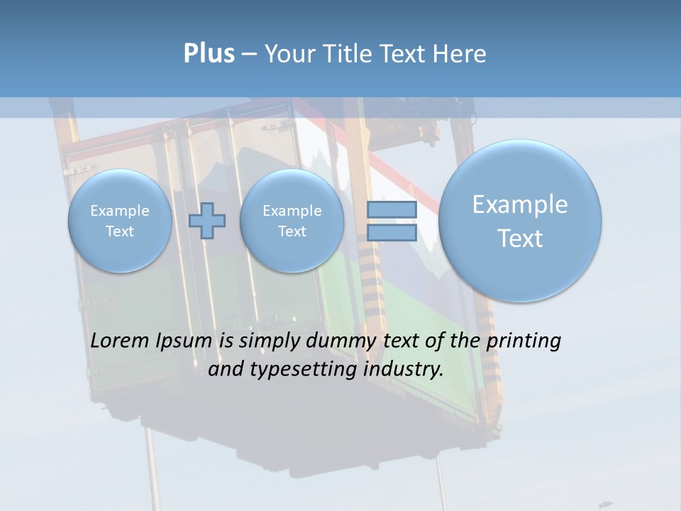 Machine Shipping Red PowerPoint Template
