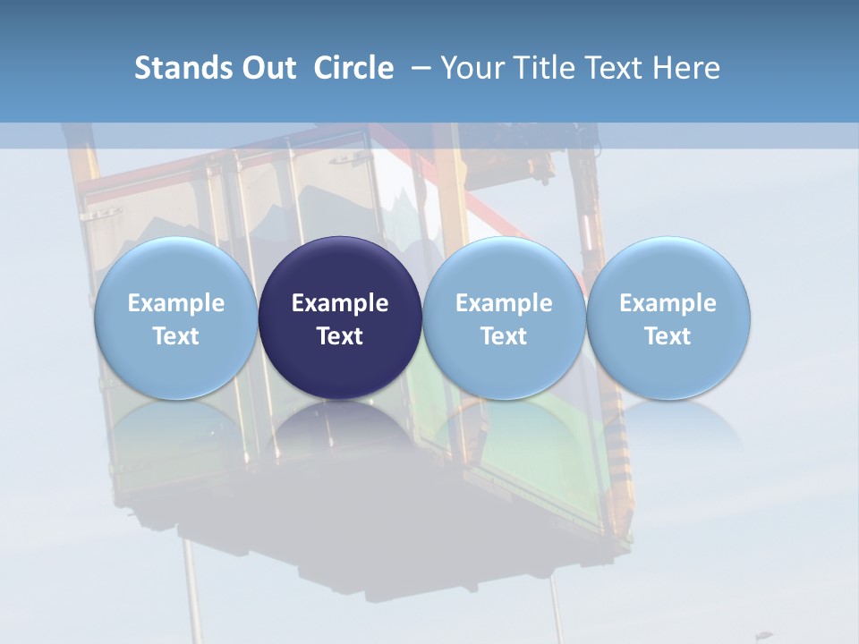 Machine Shipping Red PowerPoint Template