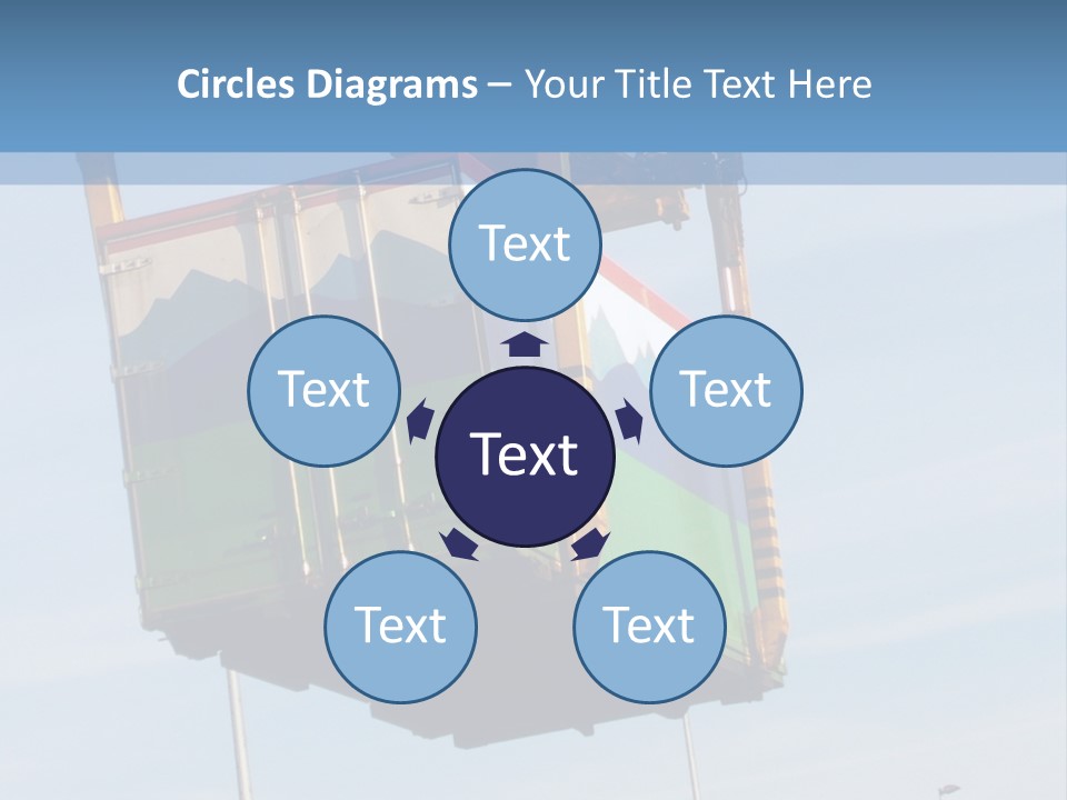 Machine Shipping Red PowerPoint Template