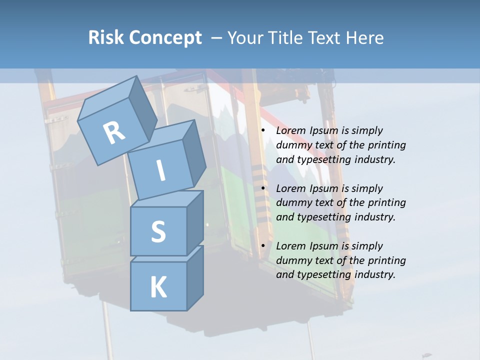 Machine Shipping Red PowerPoint Template