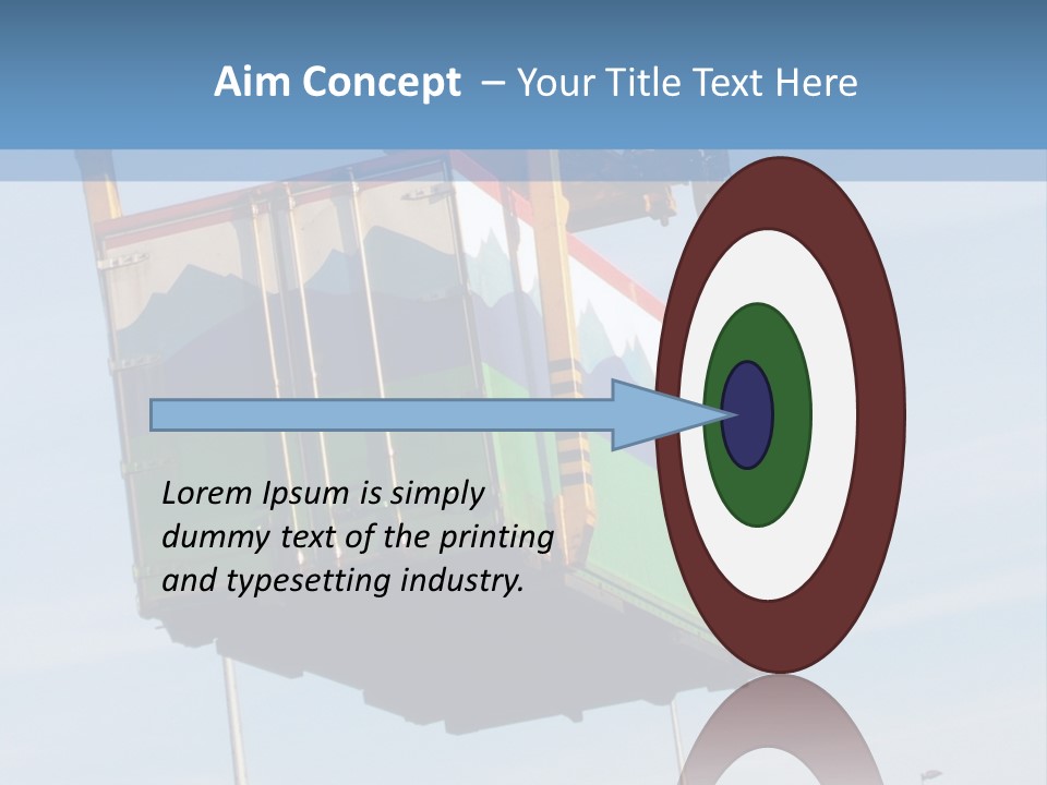 Machine Shipping Red PowerPoint Template