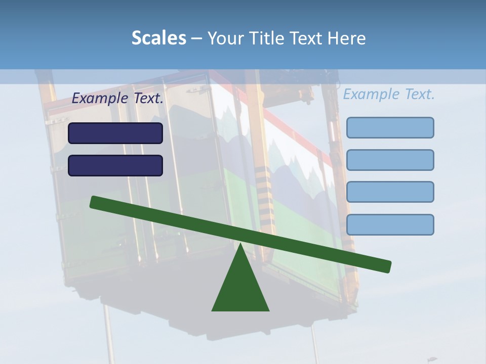 Machine Shipping Red PowerPoint Template