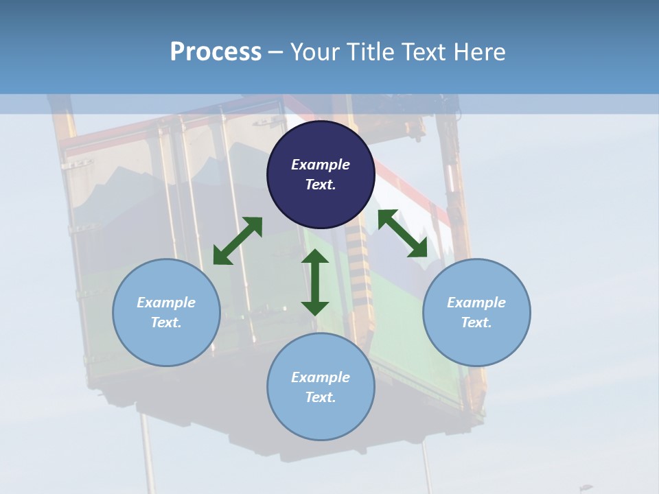 Machine Shipping Red PowerPoint Template