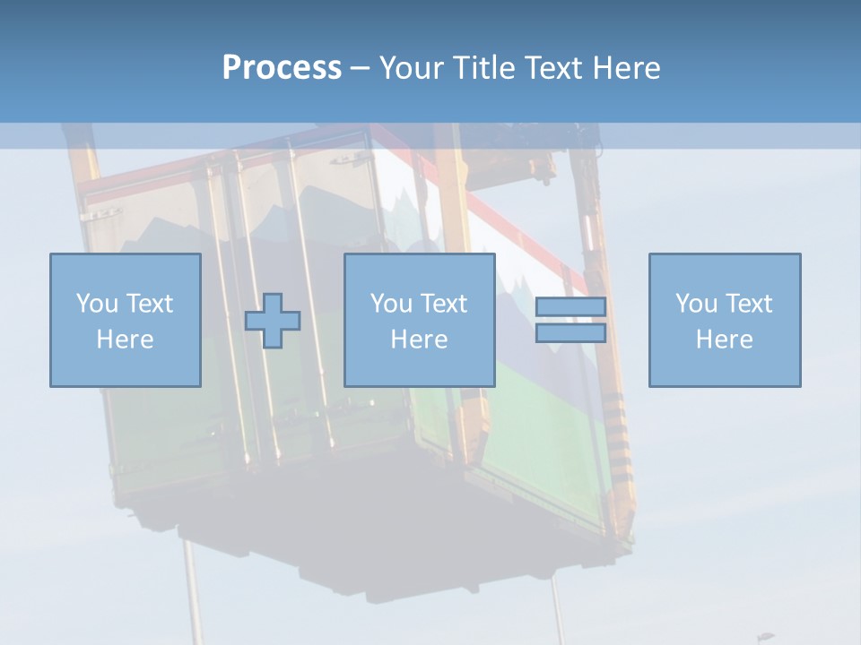 Machine Shipping Red PowerPoint Template