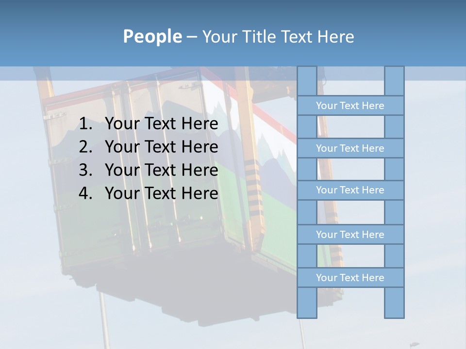 Machine Shipping Red PowerPoint Template