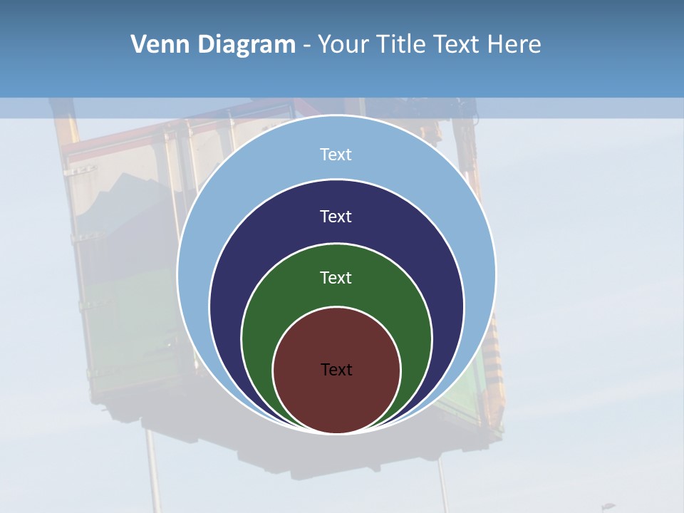 Machine Shipping Red PowerPoint Template