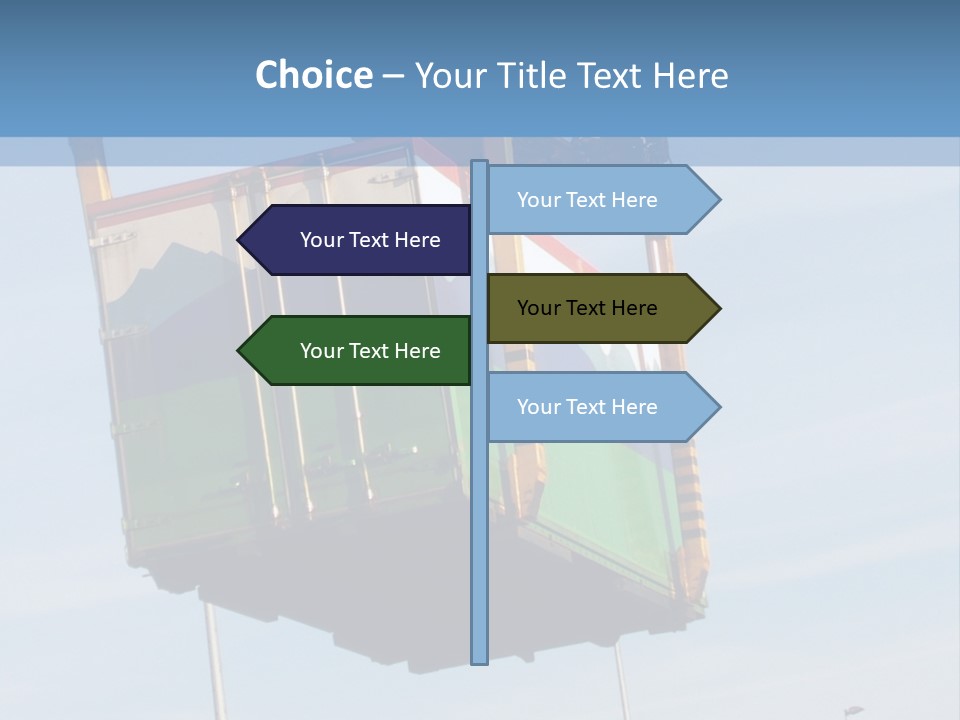 Machine Shipping Red PowerPoint Template