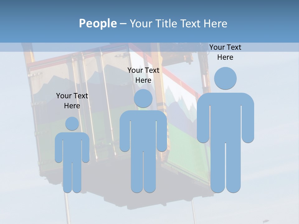 Machine Shipping Red PowerPoint Template