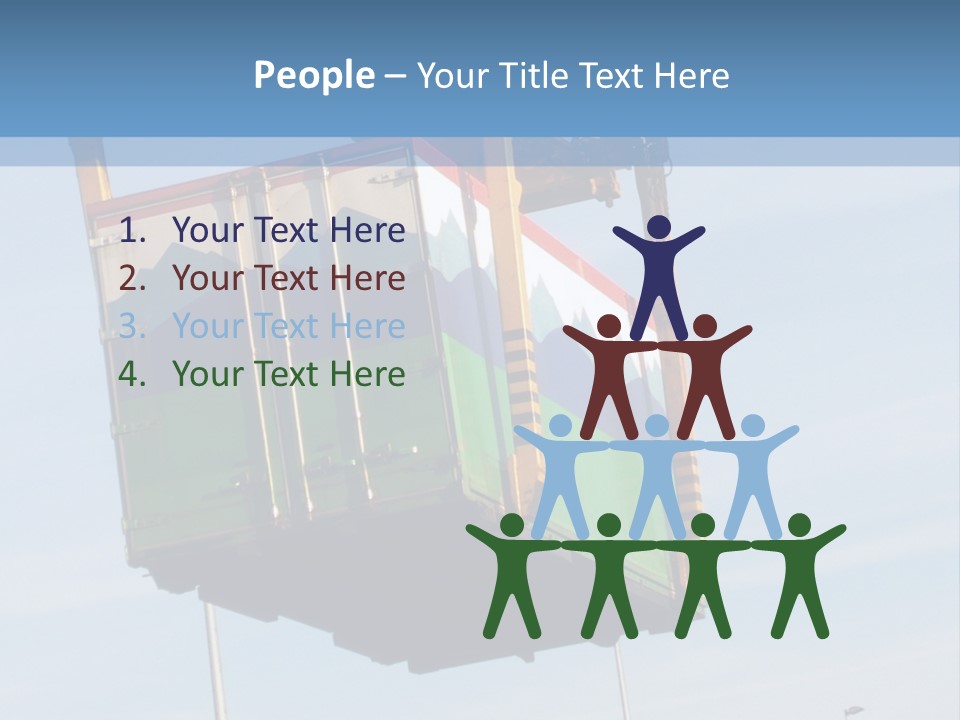 Machine Shipping Red PowerPoint Template