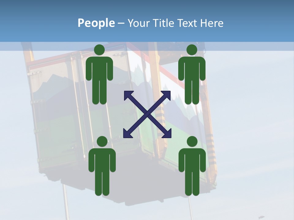 Machine Shipping Red PowerPoint Template