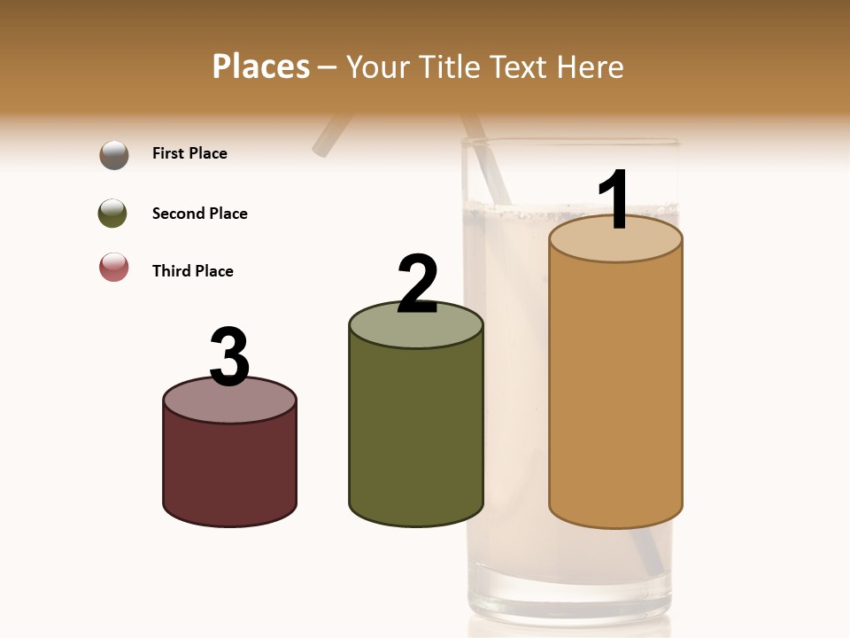 Glass Isolated Drop PowerPoint Template
