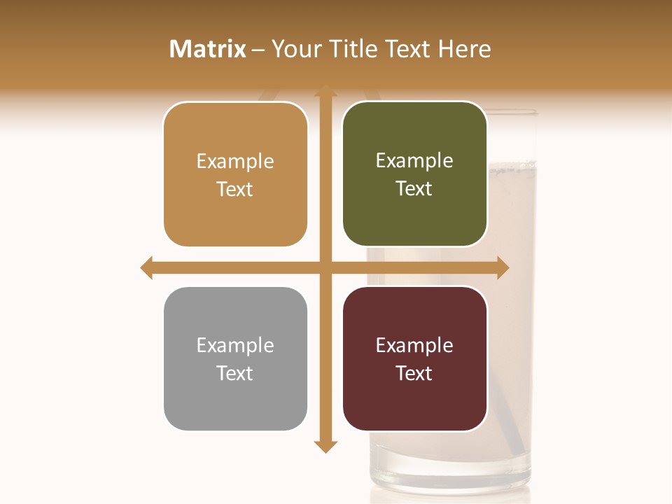 Glass Isolated Drop PowerPoint Template