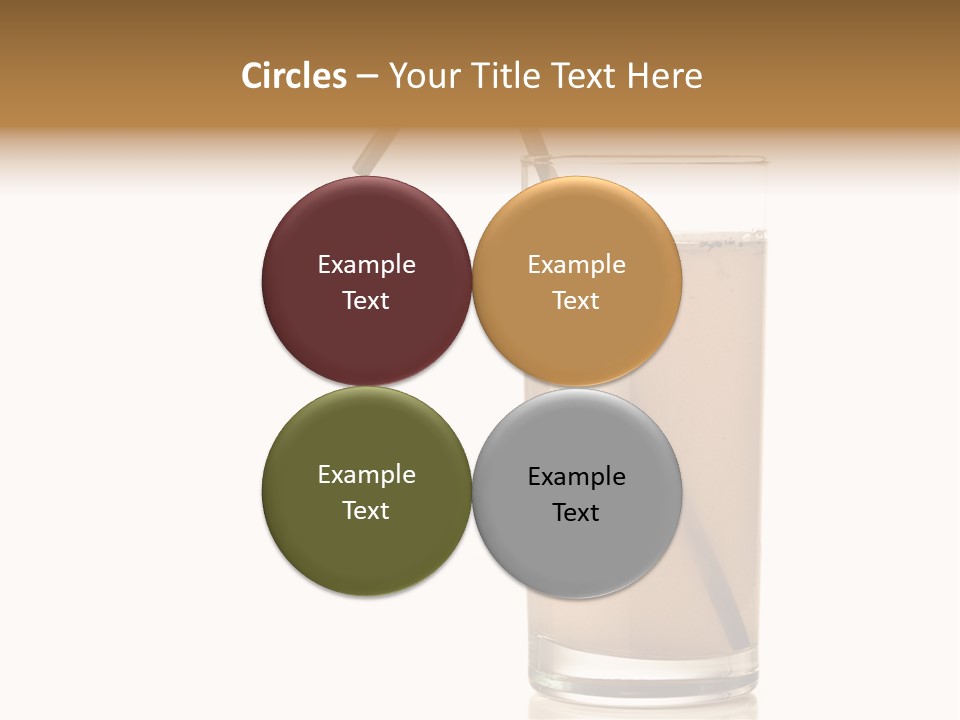 Glass Isolated Drop PowerPoint Template