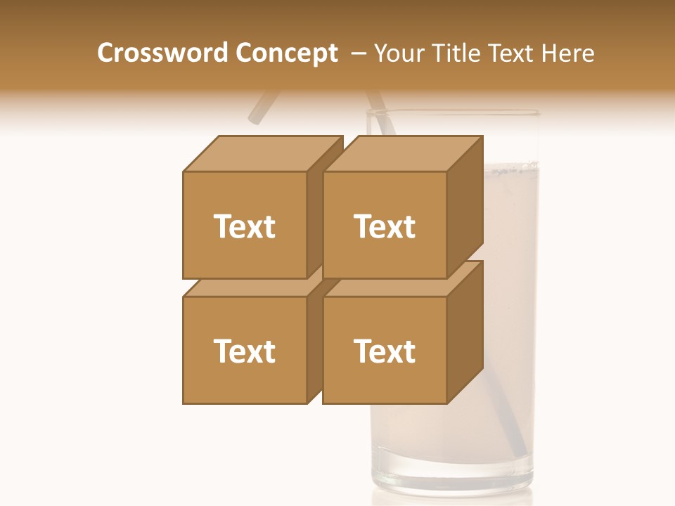 Glass Isolated Drop PowerPoint Template
