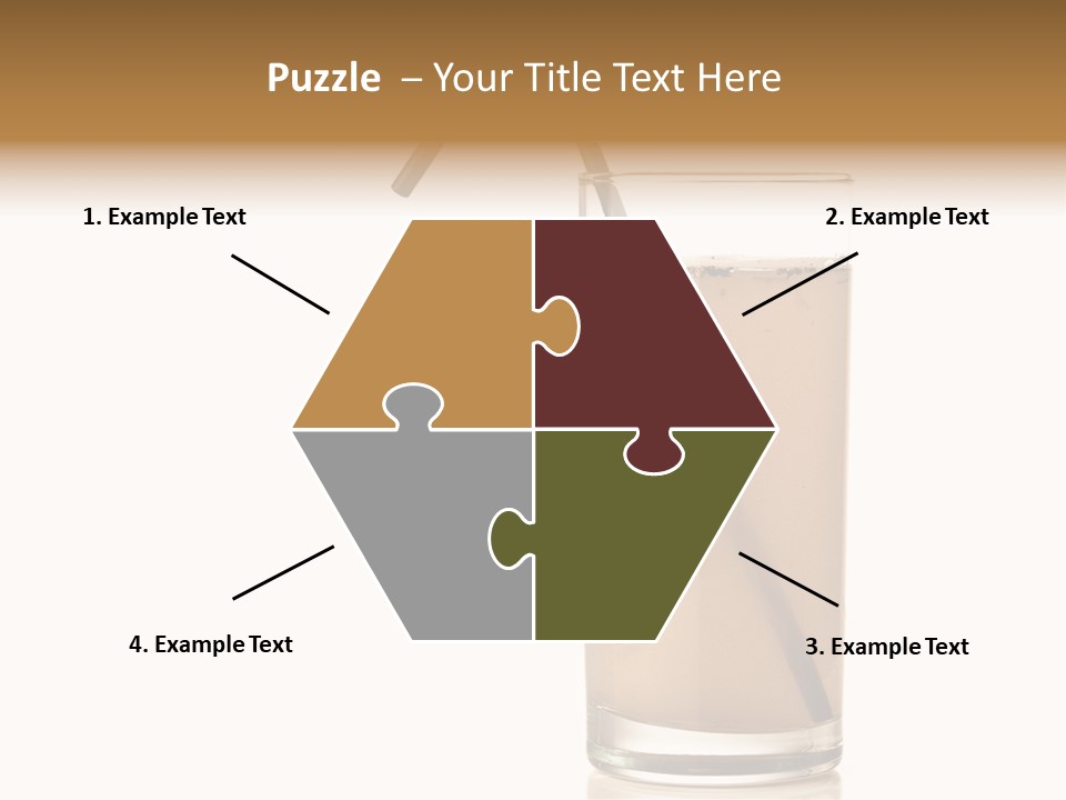 Glass Isolated Drop PowerPoint Template