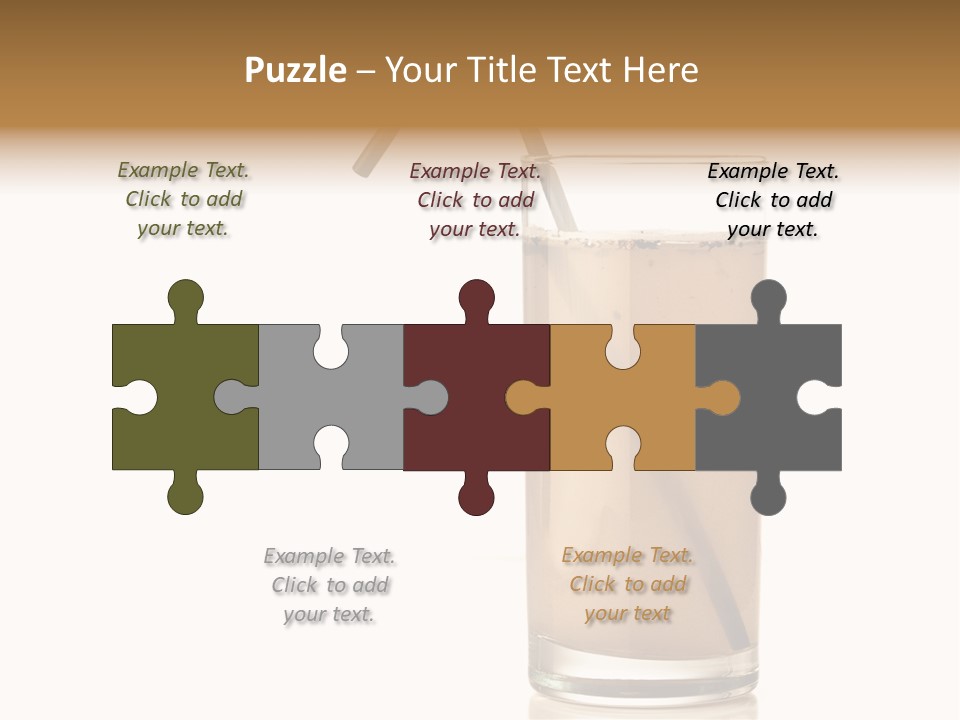 Glass Isolated Drop PowerPoint Template