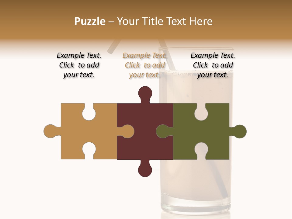 Glass Isolated Drop PowerPoint Template