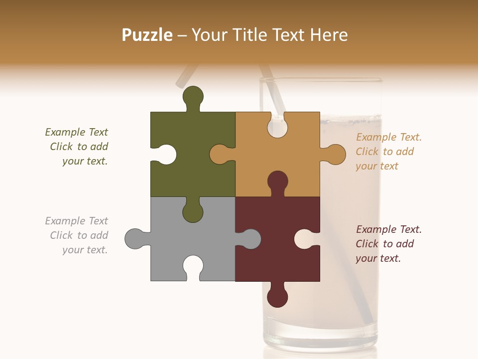 Glass Isolated Drop PowerPoint Template